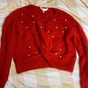 Red Pearl Sweater